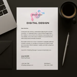 digital design letterhead