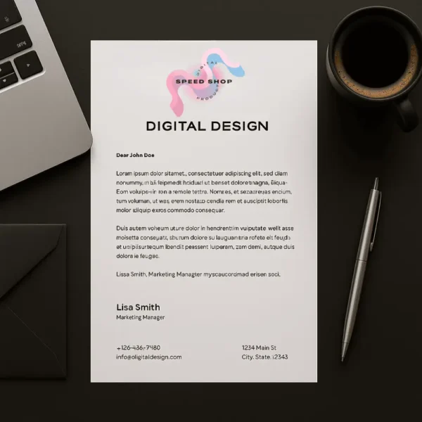digital design letterhead